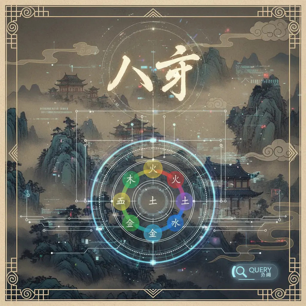 五行查詢 - 八字命造