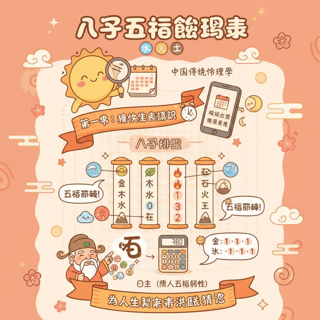 八字五行查詢的基礎原理與計算方法